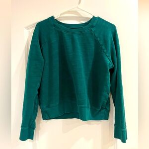 J. Crew Vintage Fleece Cropped Crewneck